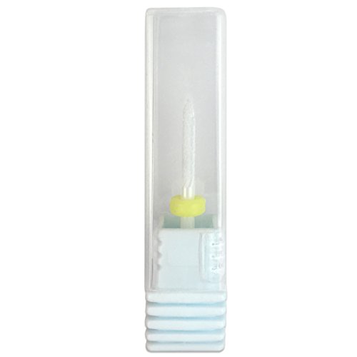 Pana (Grit: XF EXTRA FINE) Professional USA Ceramic White Under Nail Cleaner Bit Nail Drill 3/32" Shank Size