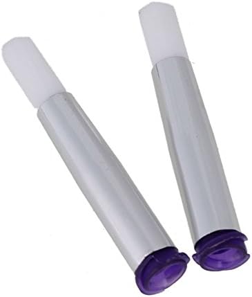 CNBTR 21 Gauge Olive Color Round Mouth 5m Industrial Glue Dispensing Needle White Bristle Brush Pack of 2