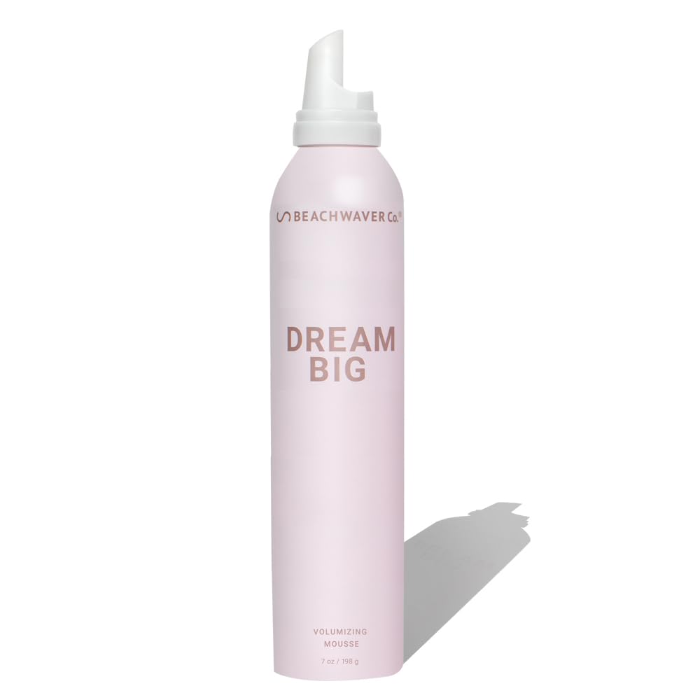 The Beachwaver Co. Haircare Dream Big Volumizing Mousse – Full Size (7 Fl Oz) | Lightweight and Flexible Vegan Hair Mousse for Volume and Hold | Add Fullness to Damp or Dry Hair