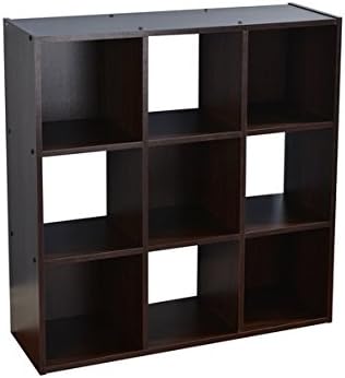Storage Cube Organizer,Bookcase Cabinet，Bookcase Shelves, Storage Cabinet, Storage Organizer, 9 Cube,Black