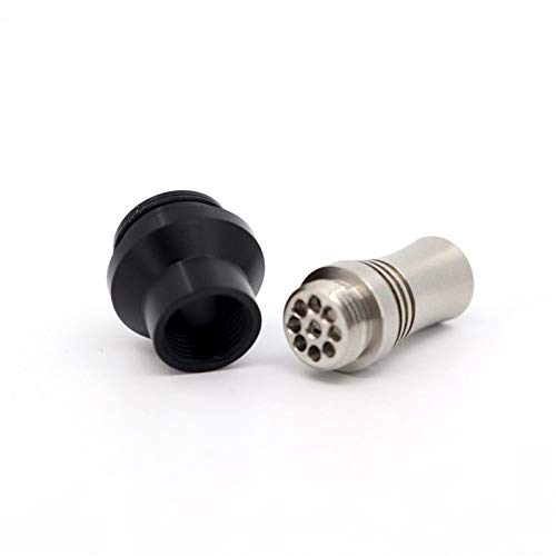 RUIYITECH 1pcs 810 510 9 Holes Long Drip Tip Prevent Eliquid From Slopping Mouthpiece For RDA RTA Tank 810 (810 black)
