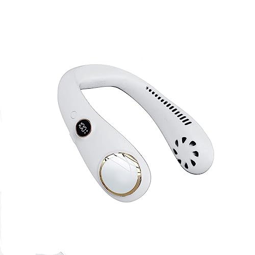 Bladeless Halterneck Fan Portable Digital Display Halterneck Fan Lazy Halterneck Small Fan Is Your Good Companion In Summer