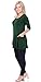 Popana Womens 3/4 Sleeve Tunic Top with Pockets for Leggings Made in USA Medium Olive
