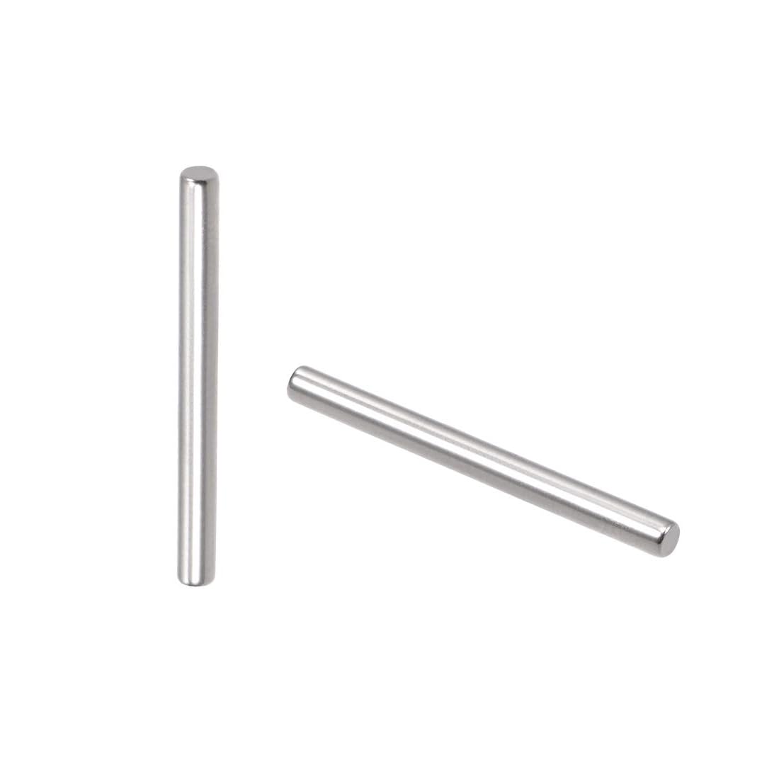 Unifizz 100Pcs 2 x 22mm Dowel Pin 304 Stainless Steel Shelf Pegs Support Shelves Silver Tone