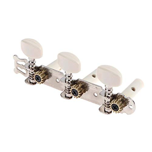 LDCRE 2PCS/Lot Square Heads Plastic Knob Guitar String Tuning Pegs Machine Head Tuners Keys Parts for Bass Acoustic Guitar Accessories - Thumbnail 2
