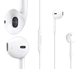 White High Quality Earphones Earbuds EarPods 3.5mm with Remote and Mic for the iOS Devices and Android Devices - compatible with Apple iPhone 5S 5C 5 4S 4 3 iPad Air mini2 mini 4 3 2 iPod Touch 5th iPod Nano 7th