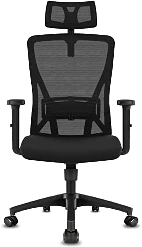 Durrafy Ergonomic Office Chair High-Back Mesh with Adjustable Armrests & Lumbar