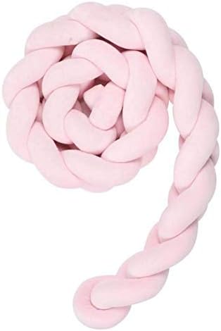 Infant Soft Pad Braided Crib Bumper Knot Pillow Protection Cushion Cradle Decor for Baby