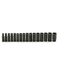 Wright Tool 467 16-Piece, 6 cantos Impacto Profundo Metric Socket Set