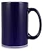 Serami 17oz Cobalt Classic Tall Coffee Mugs. Large Handles and Ceramic Construction, Set of 4