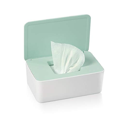 Jiuzcare PP Wet Wipes Dispenser Box with Lid – Durable Baby Tissue Storage Container – Detachable Insert & Non-Slip Base – Keeps Tissues Fresh in Nursery, Bathroom, Kitchen & Travel