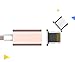 Magnetic Charging Cable, SUKAR 2 in 1 Magnetic Charger Cable Adapter for Android Micro USB and Lightning Apple iPhone 5 6 6s Plus iPad Mini Pro Galaxy S7 Edge S6 Note 5 HTC Huawei (Rose Gold)