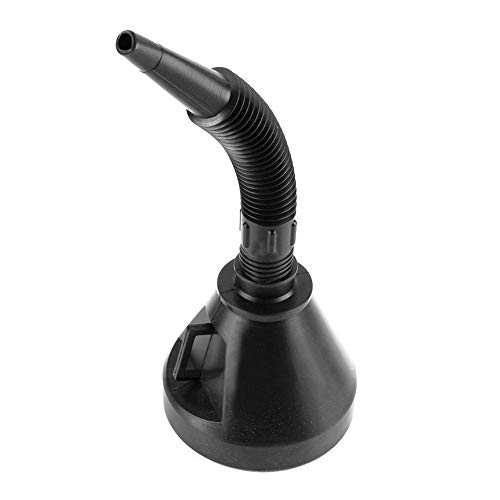 Keenso Mouth Fuel Funnel with Handle, Plastic Funnels Car Petrol Filter Funnel Flexible Spout for Oil Water Refueling Funnel