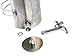 TMS® Stainless Steel Outdoor Water Kettle for Wood Military Camping Stove Flue Pipe