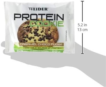 Weider Vegan Protein Cookie, Caramel Choco Fudge, Delicious on the go snack, 12 pack, 12x90g - Image 4