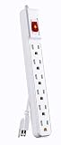 CyberPower GS60304 Power Strip 6-Outlets 3-Foot Cord White