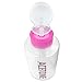 Beauticom 9 Oz Pink Push Down Acetone Labeled Bottle Dispenser