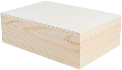 Caja de madera de pino macizo para decorar de 22x15x7: Amazon.es: Hogar