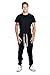 PROGO USA Men's Joggers Sweatpants Basic Fleece Marled Jogger Pant Elastic Waist (Small, Black)