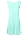 NINEXIS Women's Basic Tunic Tank Top with Flared Hem XS-4XL (28 Colors)