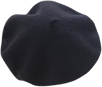 Hoquy Wool Basque Beret and Luxury Box - Black (60 cm) at Amazon