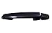 PT Auto Warehouse TO-3180S-FRK - Outside Exterior Outer Door Handle, Smooth Black - without Keyhole, Passenger Side Front