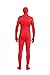 Full Bodysuit Unisex Lycra Spandex Stretch Adult Costume Zentai Disappearing Man Body Suit (Medium, Red)