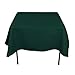 LinenTablecloth 70-Inch Square Polyester Tablecloth Hunter Green