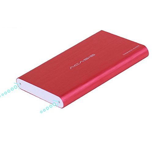 HDD 2.5" 120GB Portable External Hard Drive USB3.0 Hard Disk Storage Devices Desktop Laptop (RED)