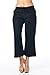 High Style Women's Casual 100% linen capri pants with drawstring and adjustable leg tie