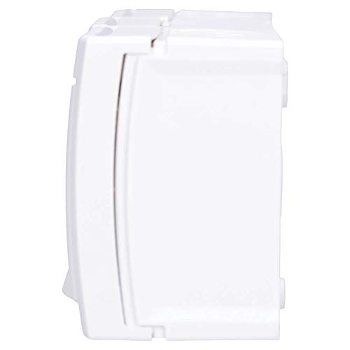 Aufputz Feuchtraum Steckdose 3-fach waagrecht IP54 Modell Pacific weiß – Bild 3