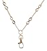 Hannah Women's Fashion Gold Infinity Lanyard Necklace with Swivel Clasp