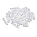 NXWVPC M6x25mm White Plastic Expansion Pipe Column Anchor Wall Plug Frame Fixings Expansion Tube Screw Expanding Plastic Screw Anchors Wall Connector Expansion Pipe