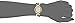 Anne Klein Women's AK/2836JADE Gold-Tone Watch and Gemstone Beaded Bracelet Set