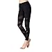 Beepeak Women's Mesh Workout Tights Gym Sports Yoga leggings XL Black