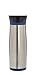 Contigo AUTOSEAL Aria Vacuum Insulated Stainless Steel Travel Mug, 16oz, Stainless Steel with Blue