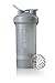 BlenderBottle ProStak System with 22-Ounce Bottle and Twist n' Lock Storage, Pebble Grey primary