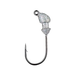 Strike King Baby Squadron Swimbait Head 1/8 Oz, Silver Bling
