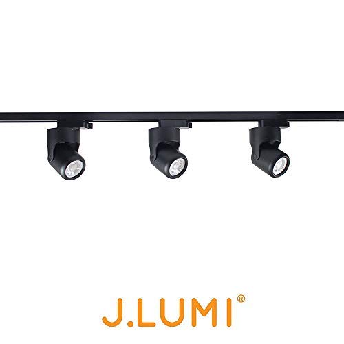 J.LUMI TRK1250 Track Light Head Hannover, Includes LED Bulb 5W 120V, 3000K Warm White, Contemporary Minimalist Design, on Halo Track System, Black Finish, Compatible Track Rail RAL3002 (not Included) - Thumbnail 5