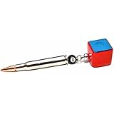 Chalk Box Bullet Pool Stick Pocket Chalker (Red, Bullet Chalker/Scuffer)