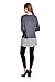 82 Days Women'S Rayon Long Sleeves Loose Fit Tunic With Stripe Contrast - Solid