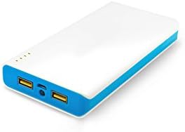 Power Bank 20000mah Portable Charger, Multi-Purpose External Battery|LED Flashlight| Micro USB Cable, Fast Charging for all iPhones, iPads, Samsung Phones, Cameras, Perfect for Gift, Color-Blue|Yellow