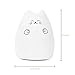 Litake Cat Kids Night Light, Rechargeable Cute Silicone Cat Night Light Lamp, Color Changing Cat Lamp Nursery Nightlight for Kids Baby Children (Rich Cat)