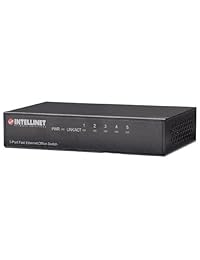 Intellinet 5 puertos Oficina de 10   100Mbps Fast Ethernet Switch (523301) (de metal)