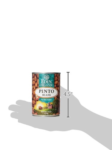 EDEN FOODS ORGANIC PINTO BEANS, 15 OZ