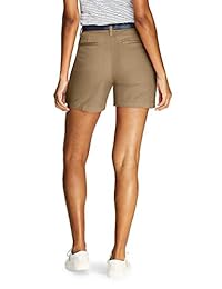 Pantalones cortos chinos de 7 "de tiro medio para dama Lands 'End