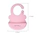 ARRNEW Set of 2 Super Light Silicone Baby Bibs | Unisex Waterproof | BPA Free Bib for Baby Girl and Baby Boy | Great Baby Gifts (Pink&Mint)