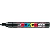 Mitsubishi Pencil Posca PC5M.24 Water-Based Pen, Medium Point, Round Core, Black