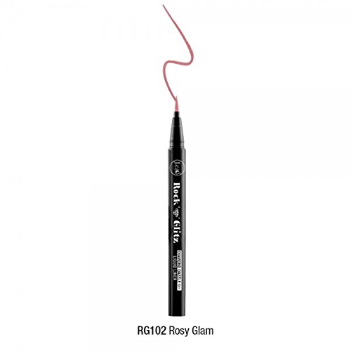 J Cat Rock 'N' Glitz Diamond Dazzle Liquid Eye Liner 8 Shades (RG102 Rosy Glam)