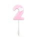 Hunger Baby Birthday Cake Topper Number 2 Candles, Pink (Number 2, Pink)